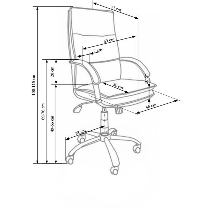 LOMI irodai szék, fekete