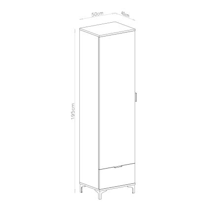 Fiókos szekrény LORA fehér