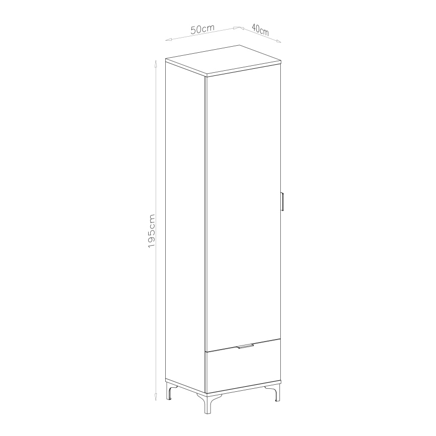 Fiókos szekrény LORA fehér