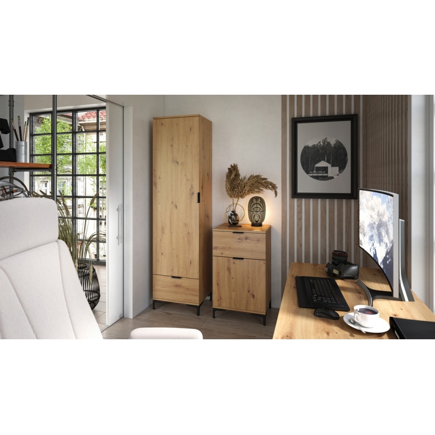 Fiókos szekrény LORA artisan tölgy