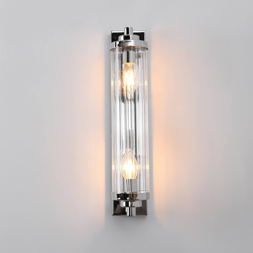 LORENZO fali lámpatest 2×E14/40W/230V, fényes króm