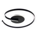 LORENZO LED mennyezeti lámpa LED/22W/230V, átmérő 50 cm, fekete