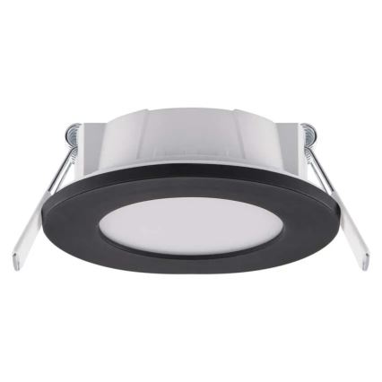 LED Fürdőszobai beépíthető lámpa LORI LED/4,5W/230V IP65 2700/4000K átm. 8,5 cm fekete