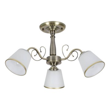 LOSANNA rúdon függesztett csillár 3xE14/40W/230V sárgaréz