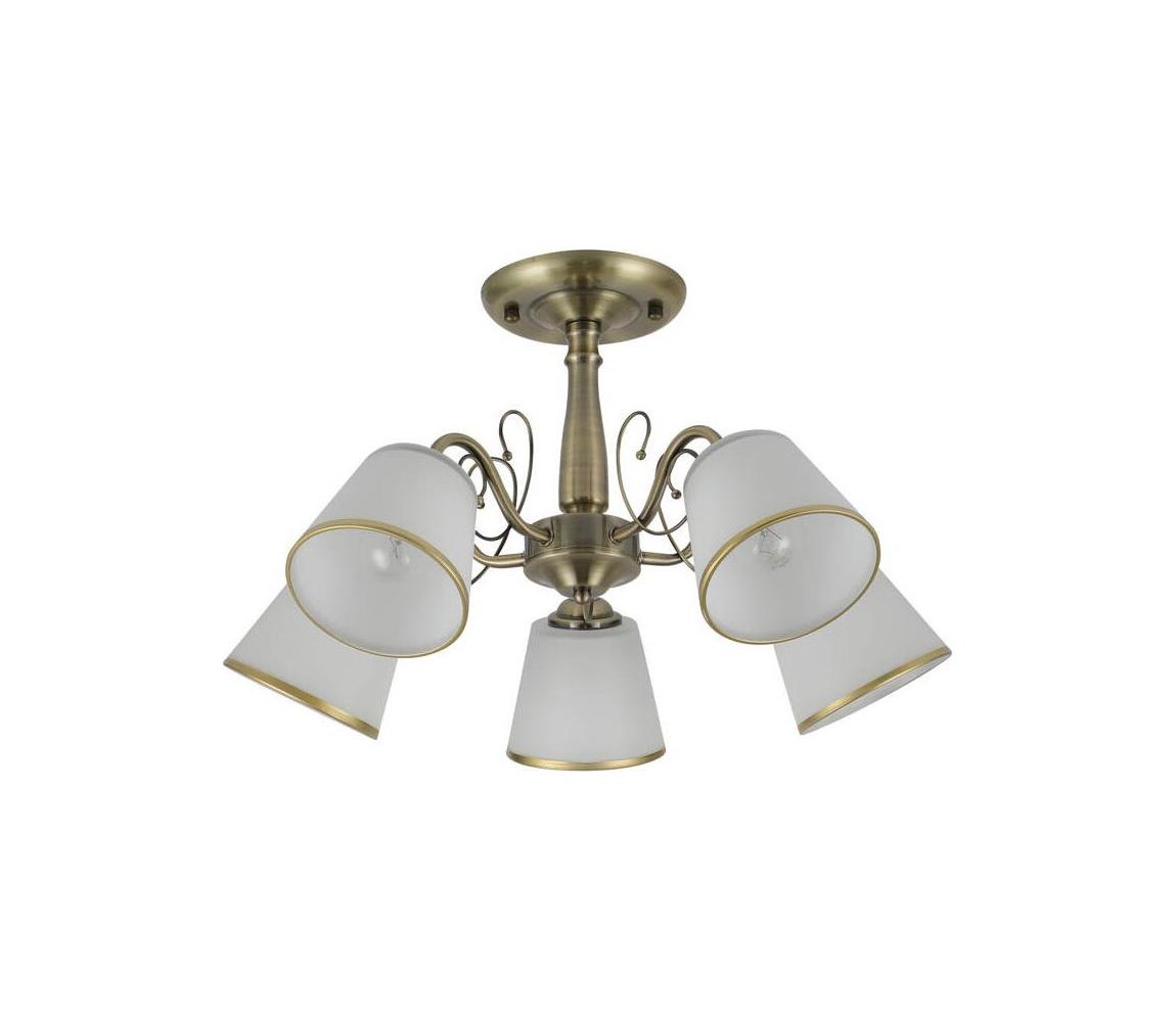 LOSANNA rúdon függő csillár 5x E14/40W/230V, sárgaréz kivitel 35