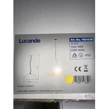 Lucande - Csillár zsinóron LOURENCO 3xE27/60W/230V