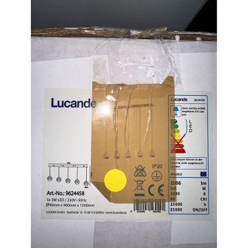 Lucande - LED Csillár zsinóron HAYLEY 5xLED/5W/230V