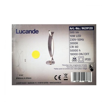 Lucande - LED Dimmelhető asztali lámpa MARIJA LED/10W/230V