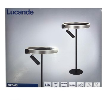 Lucande - LED Dimmelhető asztali lámpa MATWEI LED/14W/230V + LED/3W/230V
