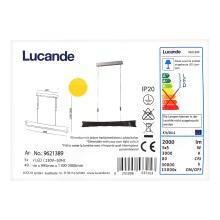 Lucande - LED Dimmelhető csillár zsinóron EBBA 5xLED/5W/230V