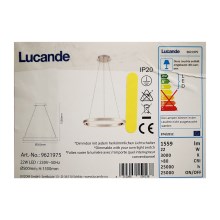 Lucande - LED Dimmelhető csillár zsinóron LYANI LED/20,5W/230V