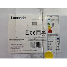 Lucande - LED Dimmelhető mennyezeti lámpa MIRAS 2xLED/17W/230V + távirányítás