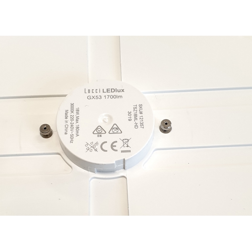 Lucci air 121357 - LED mennyezeti lámpa ventilátorhoz LED / 18W / 230V