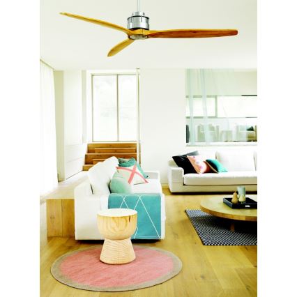 Lucci air 210506 - Mennyezeti ventilátor AIRFUSION AKMANI paulownia/barna + távirányítás