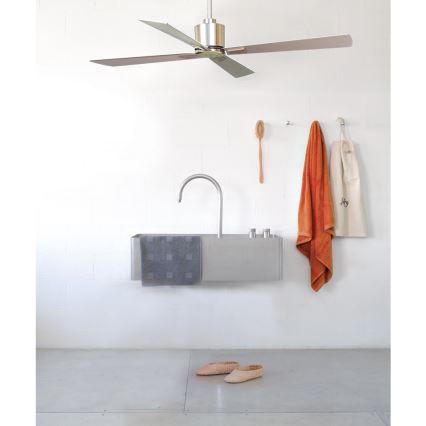 Lucci Air 210520 - Mennyezeti ventilátor AIRFUSION CLIMATE fa/matt króm + távirányító