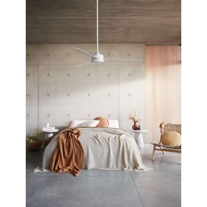 Lucci air 210640 - Mennyezeti ventilátor AIRFUSION CLIMATE III fehér/fa + távirányító