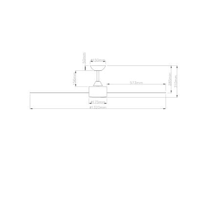 Lucci air 210640 - Mennyezeti ventilátor AIRFUSION CLIMATE III fehér/fa + távirányító