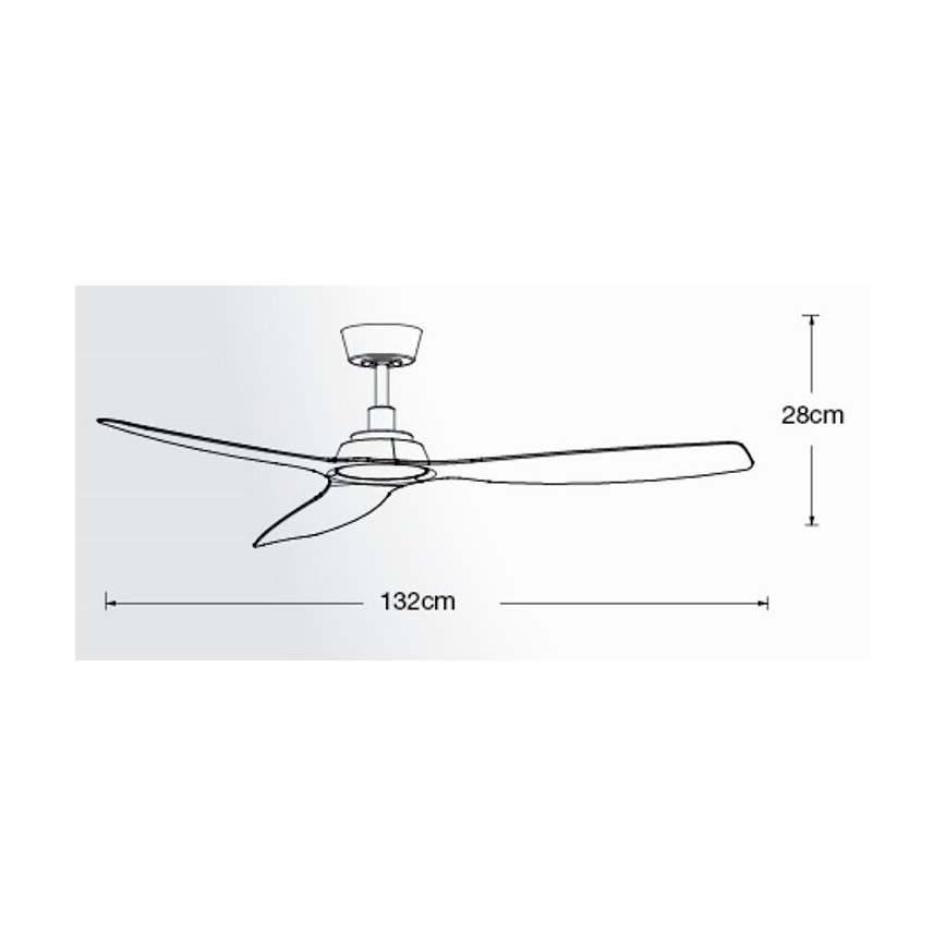 Lucci Air 210653 - Mennyezeti ventilátor MOTO barna/matt króm + távirányítás