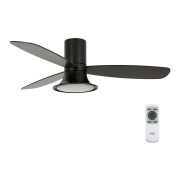 Lucci Air 210662 - LED dimmelhető mennyezeti ventilátor FLUSSO 1xGX53/18W/230V fa/fekete + távirányító