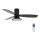 Lucci Air 210662 - LED dimmelhető mennyezeti ventilátor FLUSSO 1xGX53/18W/230V fa/fekete + távirányító