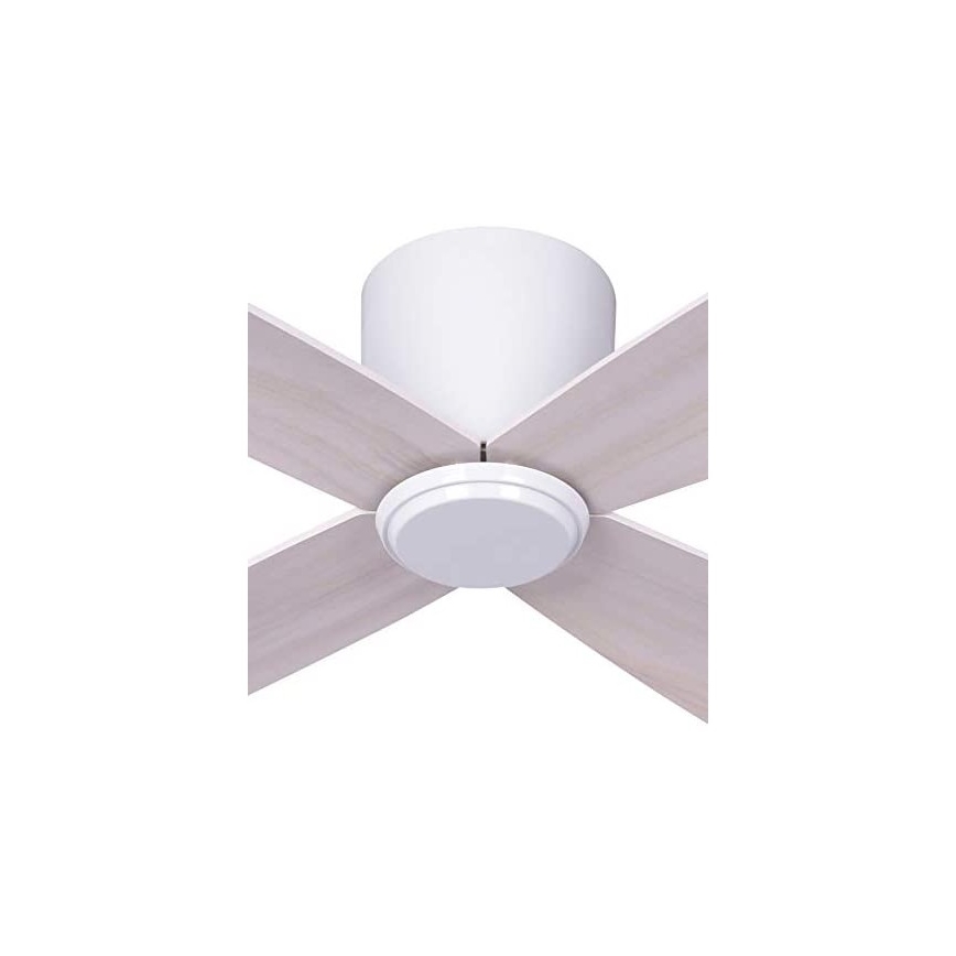 Lucci air 210986 - FRASER mennyezeti ventilátor fehér/fa + távirányító