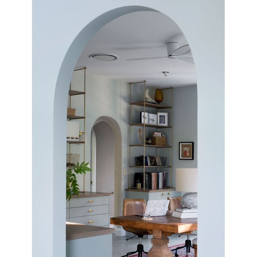 Lucci Air 212870 - AIRFUSION RADAR mennyezeti ventilátor fa/fehér + távirányító