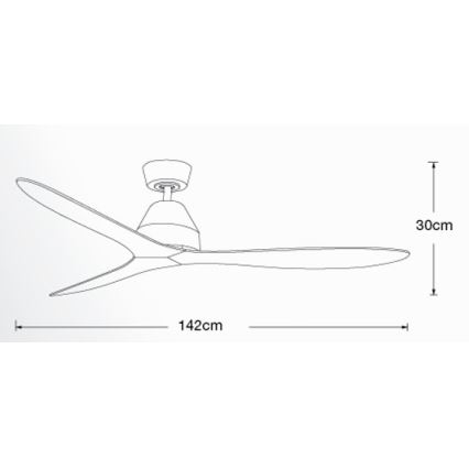 Lucci air 213041 - WHITEHAVEN mennyezeti ventilátor fekete + távirányító