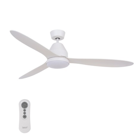 Lucci air 213043 - LED Mennyezeti ventilátor WHITEHAVEN GX53/17W/230V fehér + távirányító