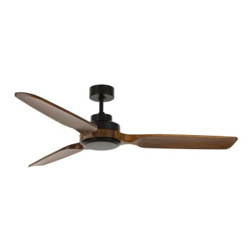 Lucci air 213051 - Mennyezeti ventilátor SHOALHAVEN fekete/barna átm. 142 cm