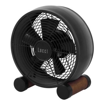 Lucci air 213121 - BREEZE asztali ventilátor, barna, átm. 28 cm