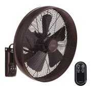 Lucci air 213125 - Fali ventilátor BREEZE 55W/230V fekete/barna + távirányító