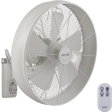 Lucci Air 213128EU - Falra szerelhető ventilátor BREEZE 55W/230V fehér átm. 46 cm + távirányító