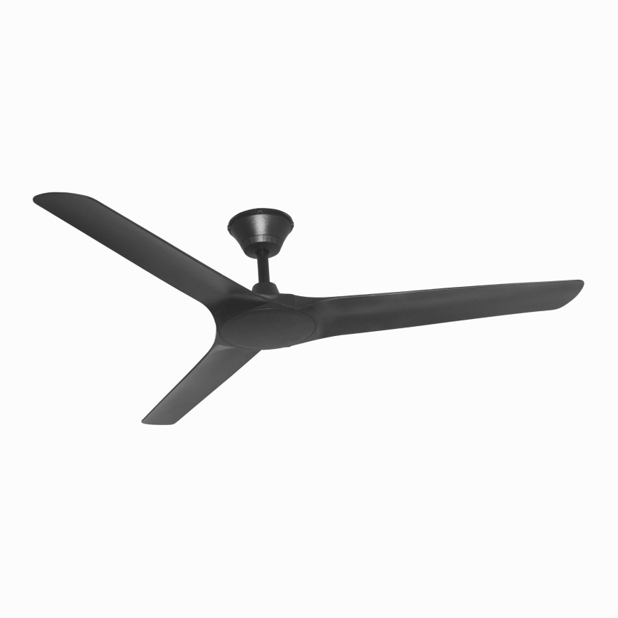 Lucci Air 21321649 - Mennyezeti ventilátor ABYSS átm. 142 cm IP66 fekete + távirányítás