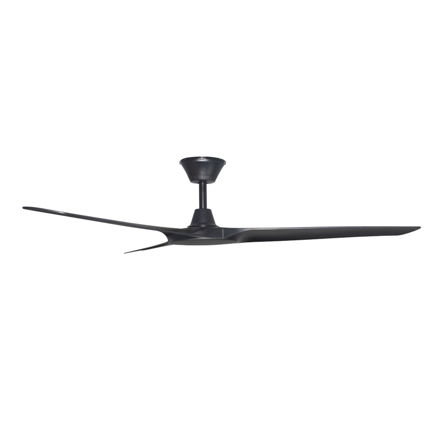 Lucci Air 21321649 - Mennyezeti ventilátor ABYSS átm. 142 cm IP66 fekete + távirányítás