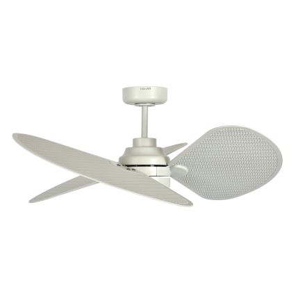 Lucci Air 21325449 - LED fényerőszabályozható mennyezeti ventilátor SABLE 1xGX53/12W/230V 3000/4000/5000K átm. 91,5 cm krémszínű + távirányítóval