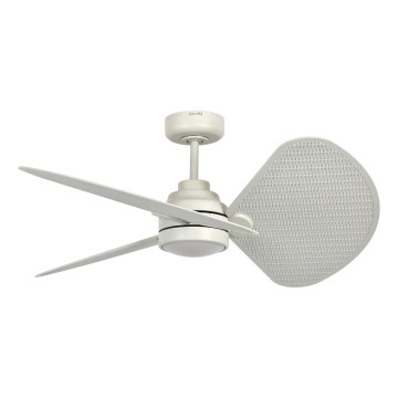 Lucci Air 21325449 - LED fényerőszabályozható mennyezeti ventilátor SABLE 1xGX53/12W/230V 3000/4000/5000K átm. 91,5 cm krémszínű + távirányítóval