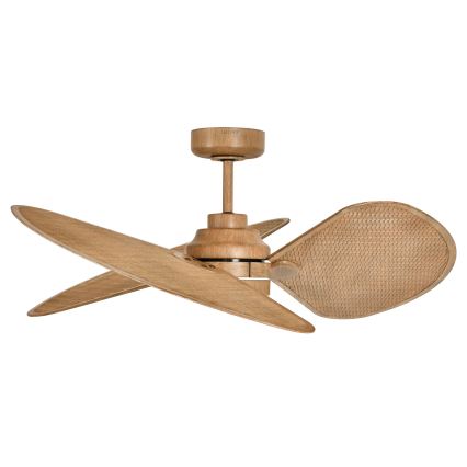 Lucci Air 21325549 - LED dimmelhető mennyezeti ventilátor SABLE 1xGX53/12W/230V 3000/4000/5000K átm. 91,5 cm barna + távirányító