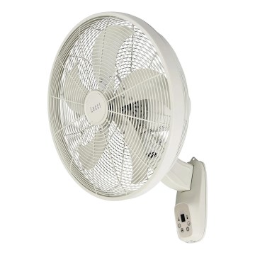 Lucci Air 21326649 - Falra szerelhető ventilátor GLIDE 36W/230V Ø 45 cm fehér + távirányító