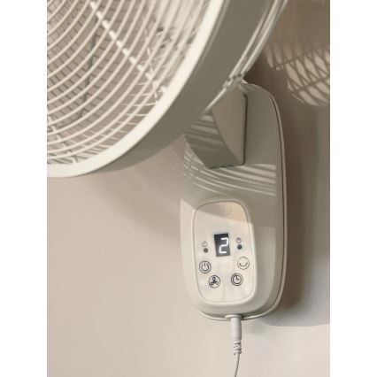 Lucci Air 21326649 - Falra szerelhető ventilátor GLIDE 36W/230V Ø 45 cm fehér + távirányító