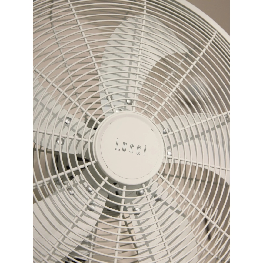 Lucci Air 21326649 - Falra szerelhető ventilátor GLIDE 36W/230V Ø 45 cm fehér + távirányító