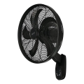 Lucci Air 21326749 - Falra szerelhető ventilátor GLIDE 36W/230V átm. 45 cm fekete + távirányítóval