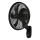 Lucci Air 21326749 - Falra szerelhető ventilátor GLIDE 36W/230V átm. 45 cm fekete + távirányítóval