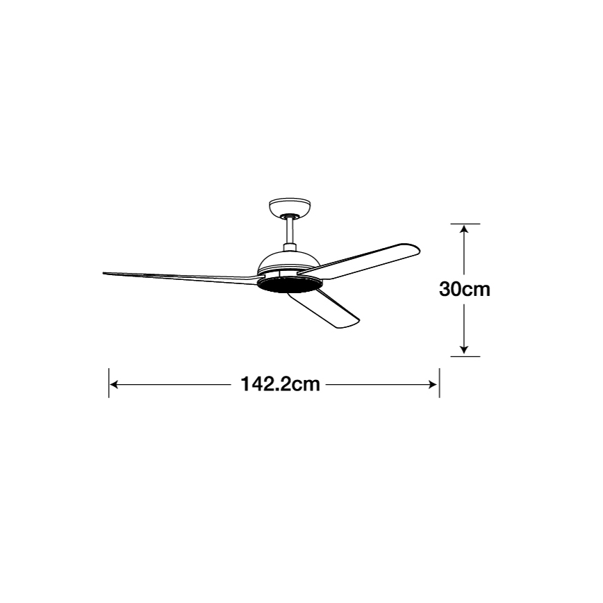 Lucci air 213300 - LED Dimmelhető mennyezeti ventilátor UNIONE 1xGX53/12W/230V barna + távirányító