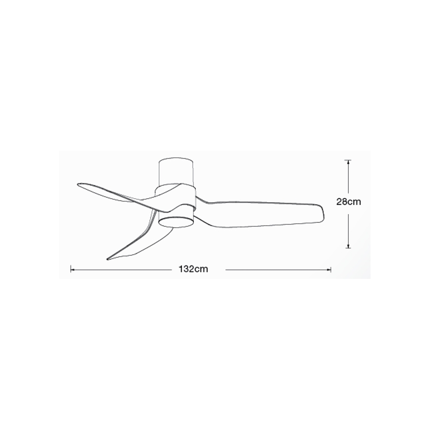 Lucci air 213354 - LED Dimmelhető mennyezeti ventilátor NAUTICA 1xGX53/12W/230V fekete + távirányító