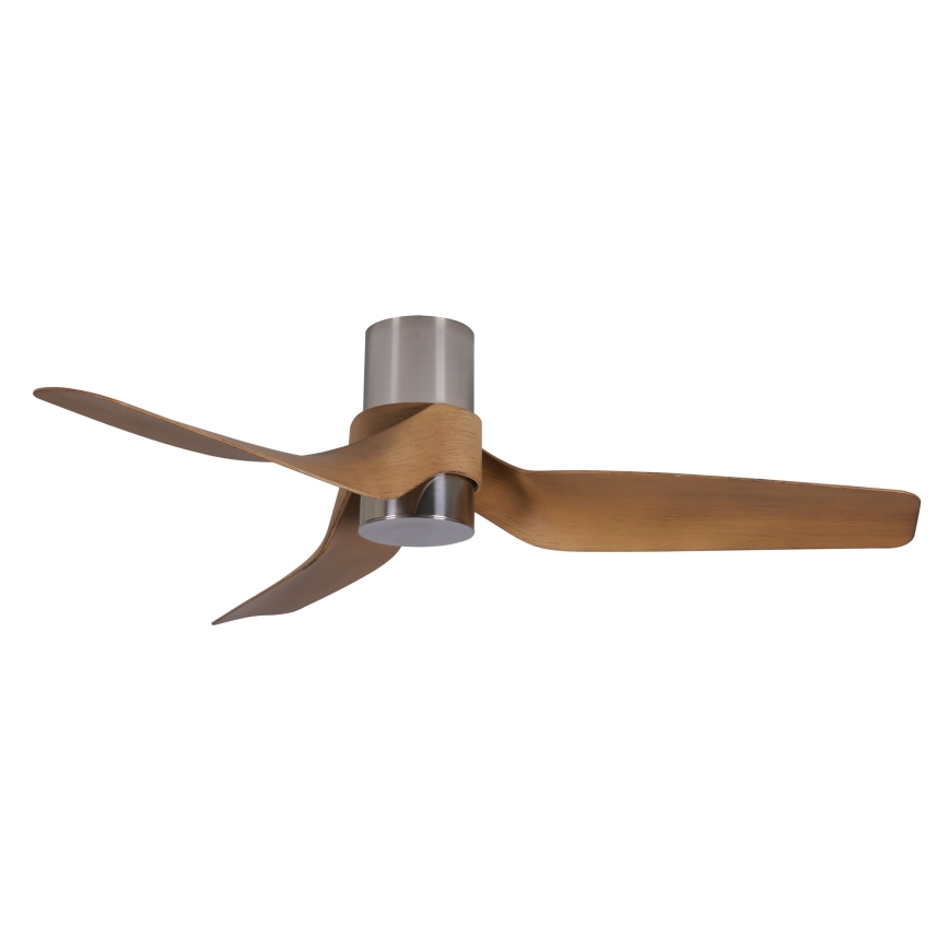 Lucci air 213355-LED Fényerőszabályzós mennyezeti ventilátor NAUTICA 1xGX53/12W/230V barna/fényes króm + távirányító