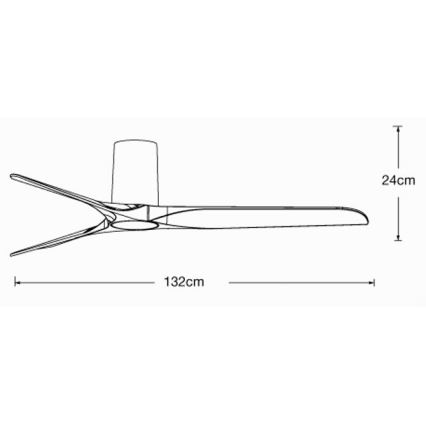 Lucci air 21610049 - Mennyezeti ventilátor LONDO fehér + távirányító