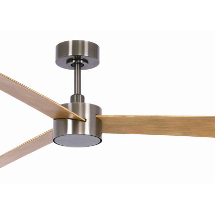 Lucci air 21610449 - LED Dimmelhető mennyezeti ventilátor CLIMATE 1xGX53/12W/230V barna/fényezett króm + távirányítás