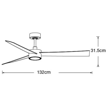 Lucci air 21610449 - LED Dimmelhető mennyezeti ventilátor CLIMATE 1xGX53/12W/230V barna/fényezett króm + távirányítás