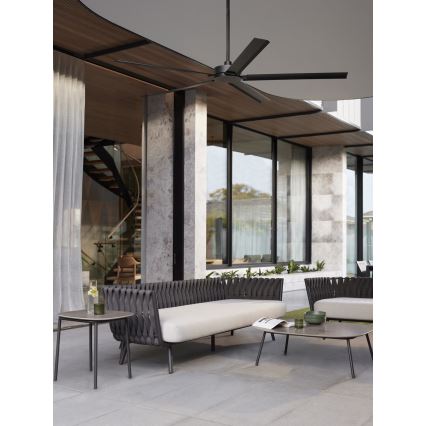 Lucci air 21616149 - MONZA mennyezeti ventilátor IP55 fekete + távirányító