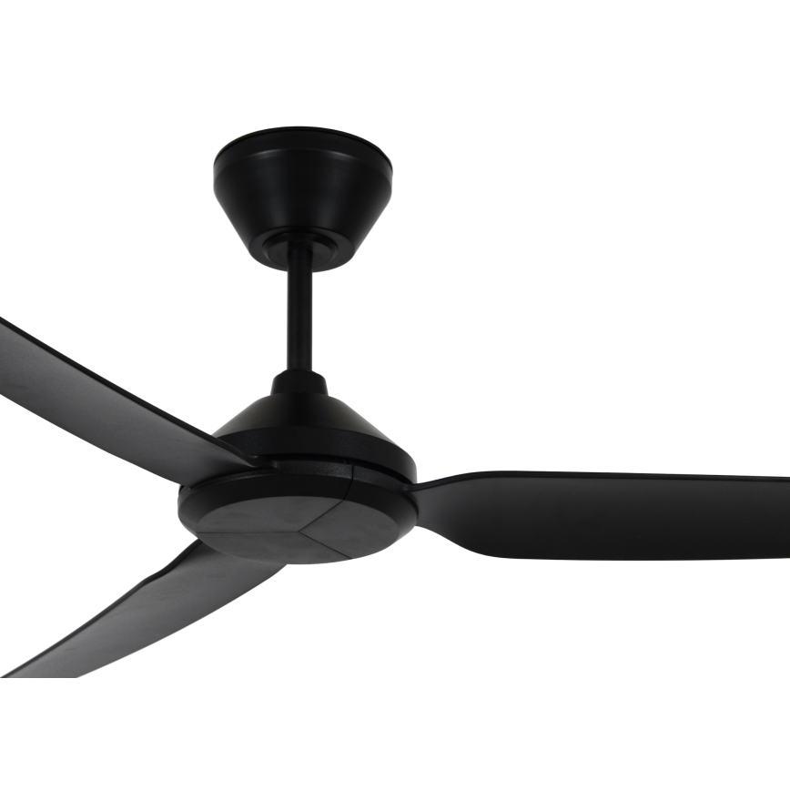 Lucci air 21616349 - Mennyezeti ventilátor POLIS IP55 fekete + távirányítás